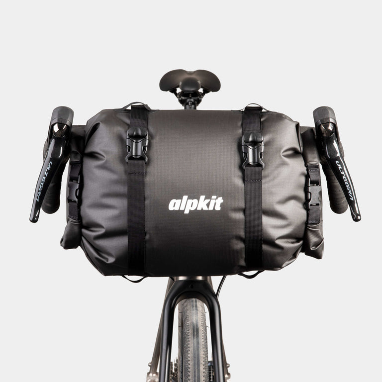 alpkit deluge handlebar bag 20L for bikepacking 