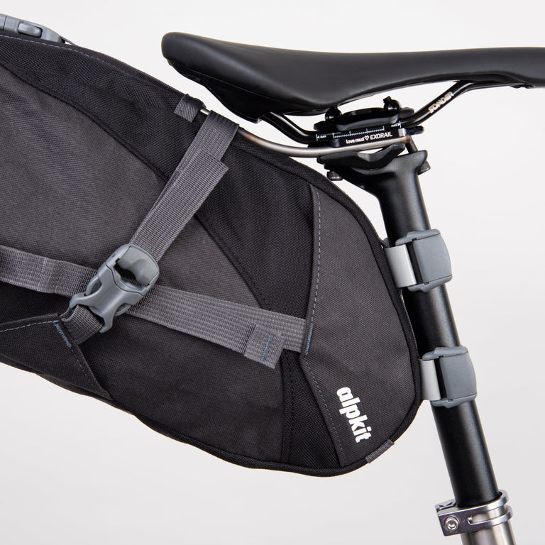 alpkit exo-rail exo rail exorail for bikepacking saddlebags side - closed