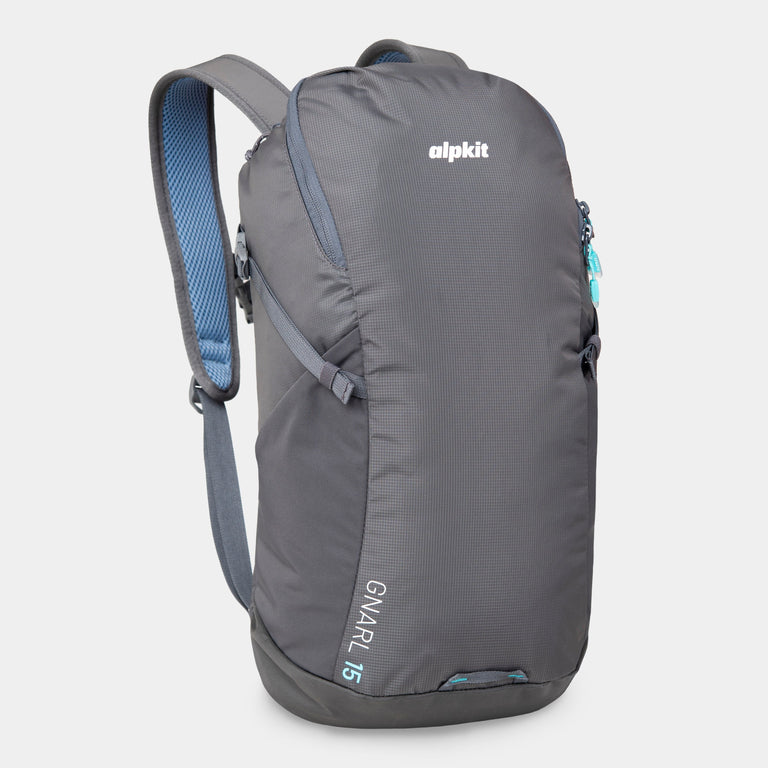 alpkit gnarl 15 backpack day sack in dark grey 