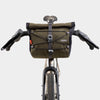 alpkit gravel bag handlebar bag for drop bars in olive green