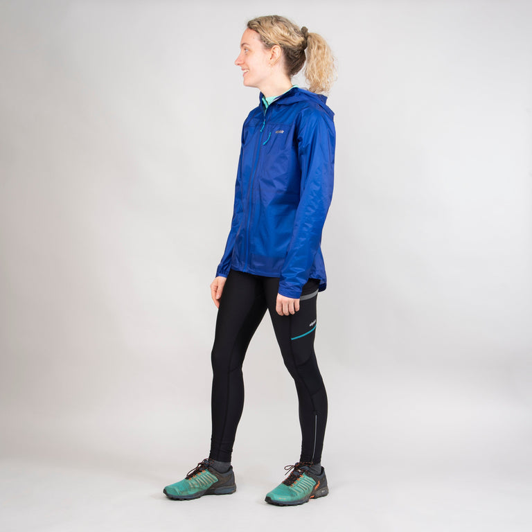 alpkit womens gravitas waterproof jacket in fontainebleau blue outfit|apy