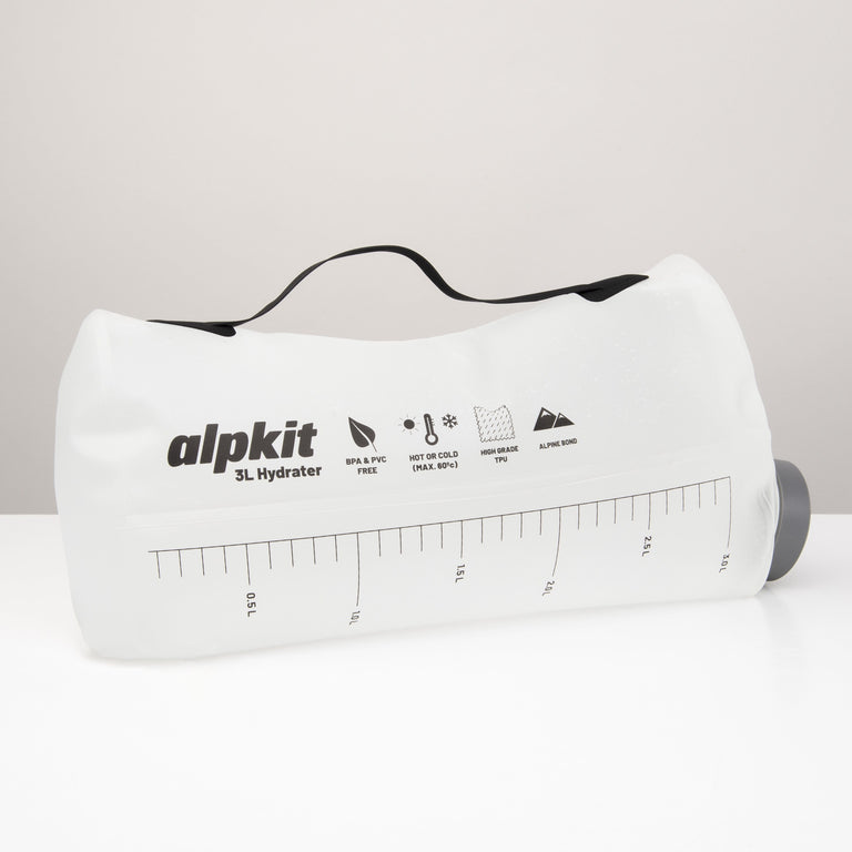 alpkit hydrater 3 litre 3L soft bottle water storage handle