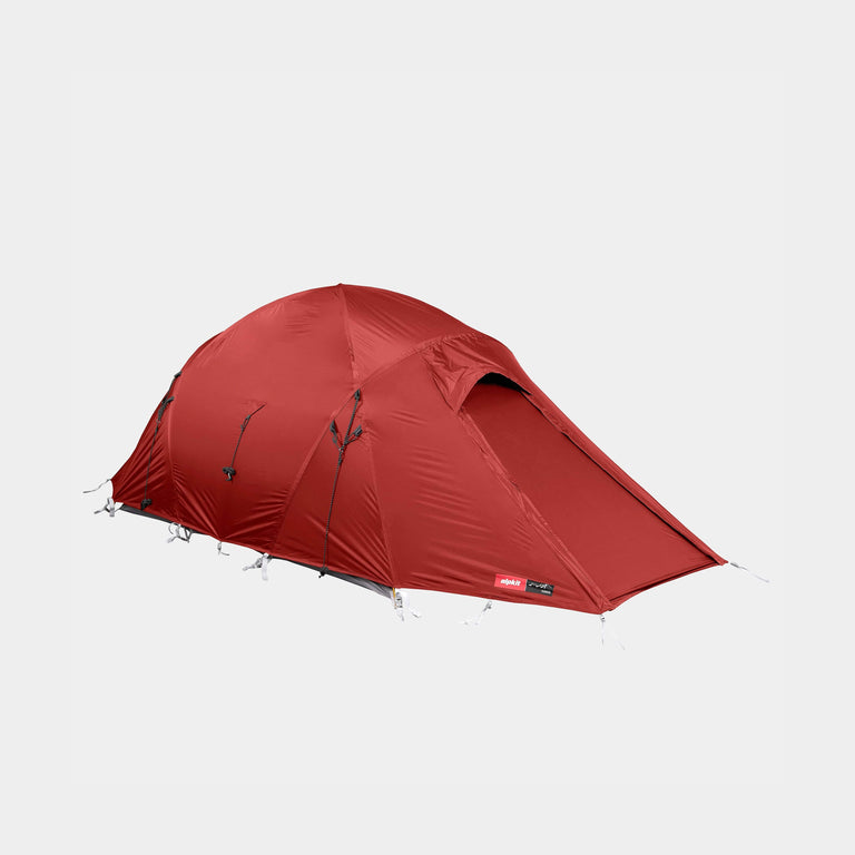 alpkit kangri mountain tent in chilli red - closed