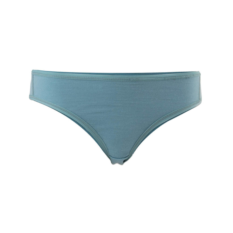 kepler womens merino briefs in seagrass turquoise - closed