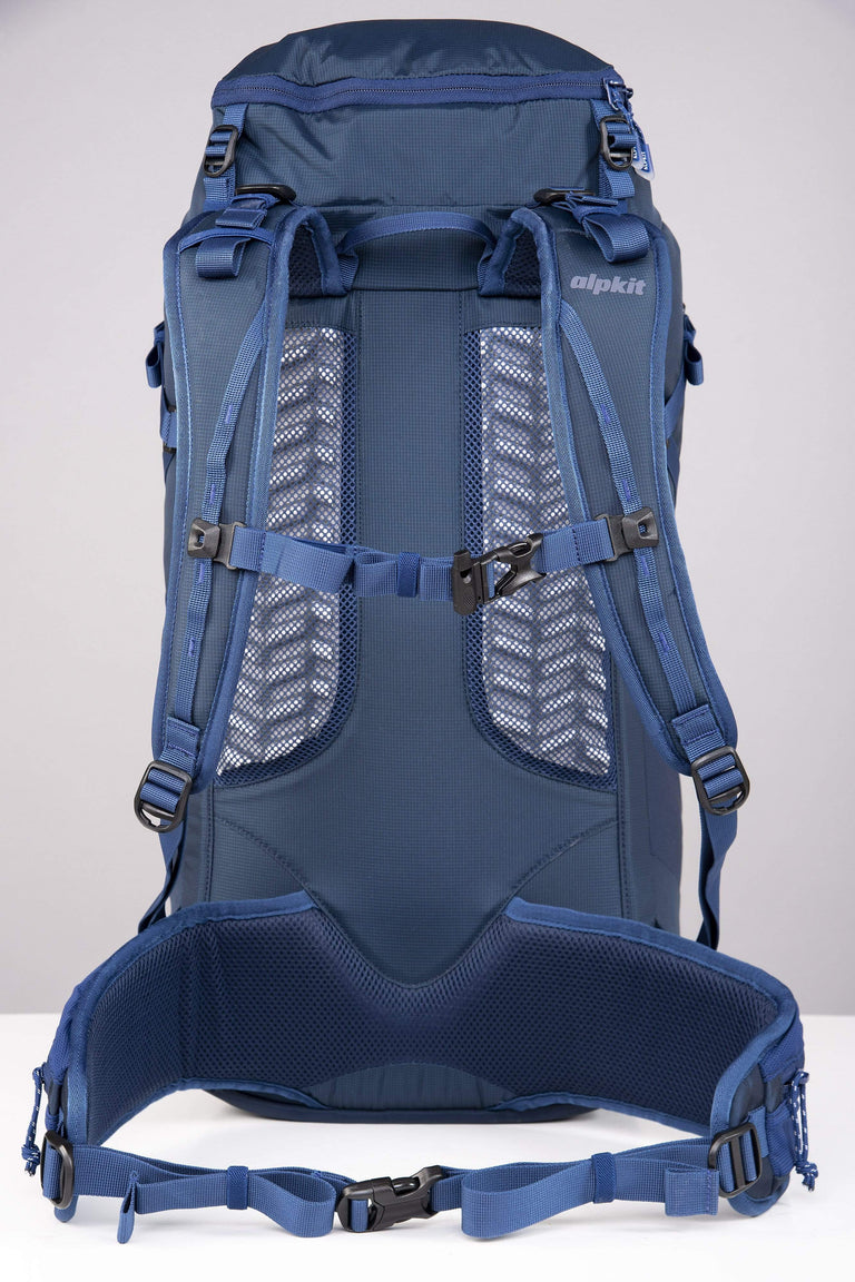 Alpkit Ledge 35l pack in nemo front - closed