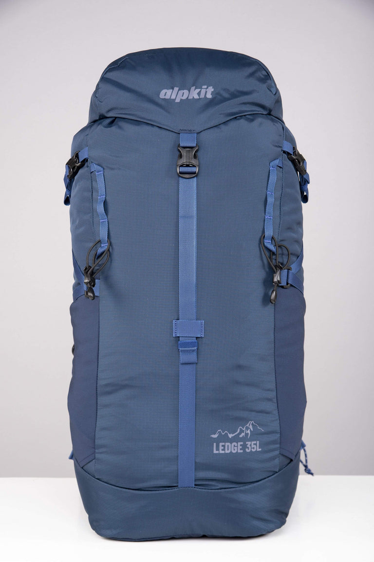 Alpkit Ledge 35l pack in nemo front - closed