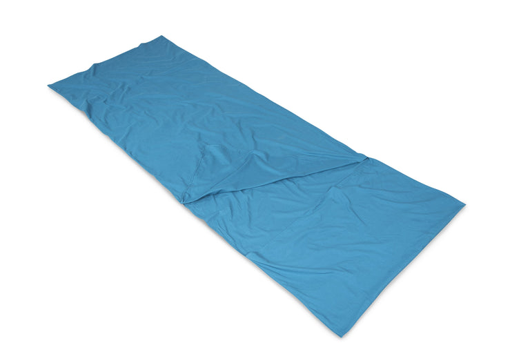 alpkit masson cotton sleeping bag liner laid out