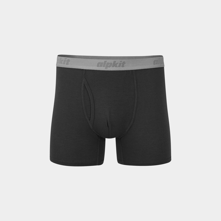 alpkit mens FKT boxer shorts boxers in tarmac black