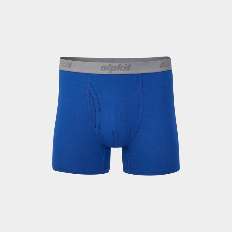 alpkit mens FKT boxer shorts boxers in nemo blue - closed
