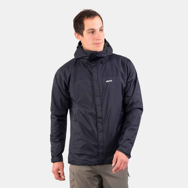 alpkit mens argonaut waterproof jacket in black|sl