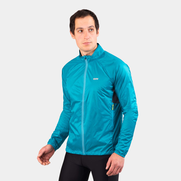 mens arro jacket in surf blue