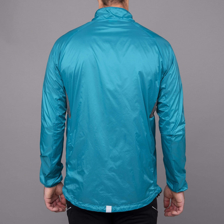 mens arro jacket in surf front back