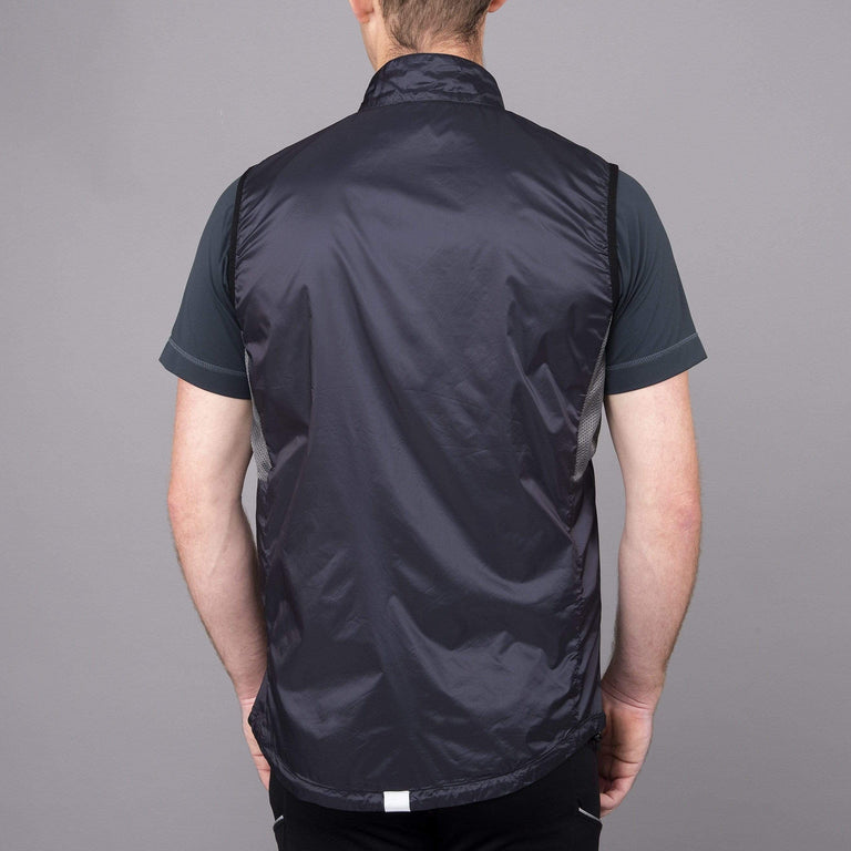 mens arro vest in tarmac back