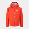 alpkit mens balance waterproof jacket in lava orange