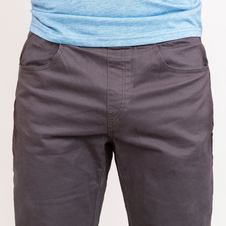 alpkit mens bloc pants in tarmac grey waistband