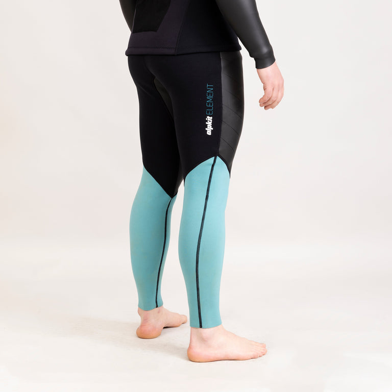 alpkit element wetsuit mens pants in black back