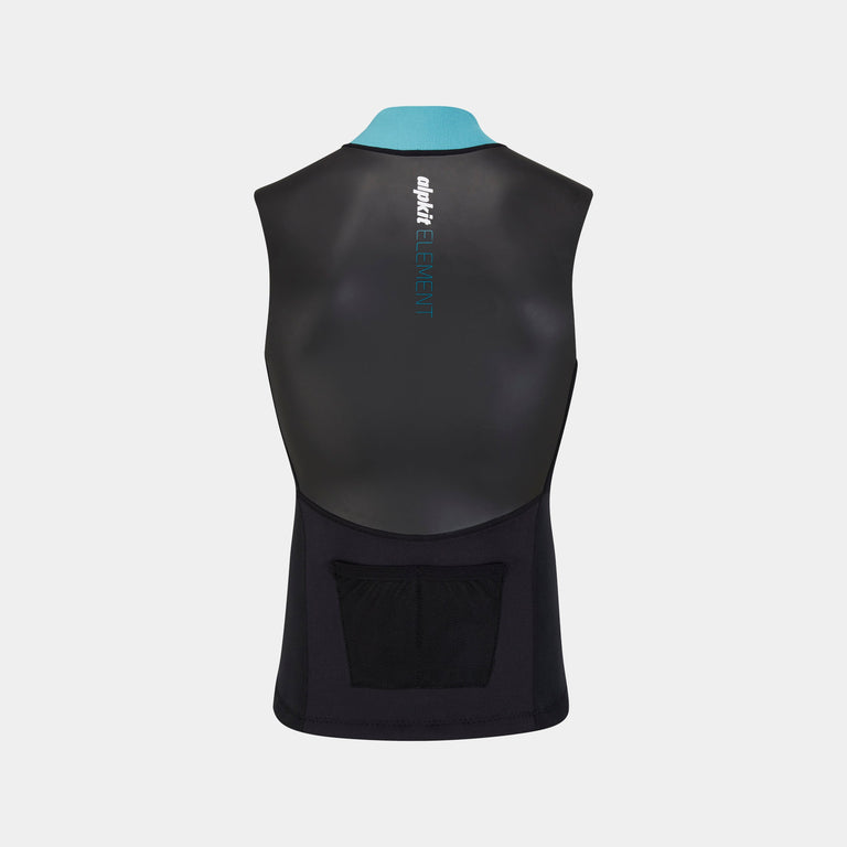 alpkit element wetsuit mens vest in black back