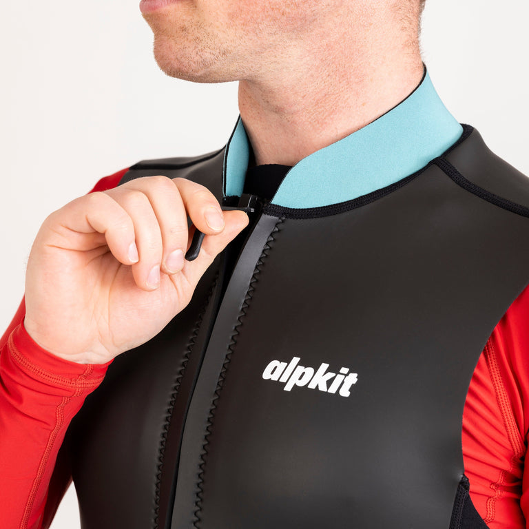 alpkit element wetsuit mens vest in black zip