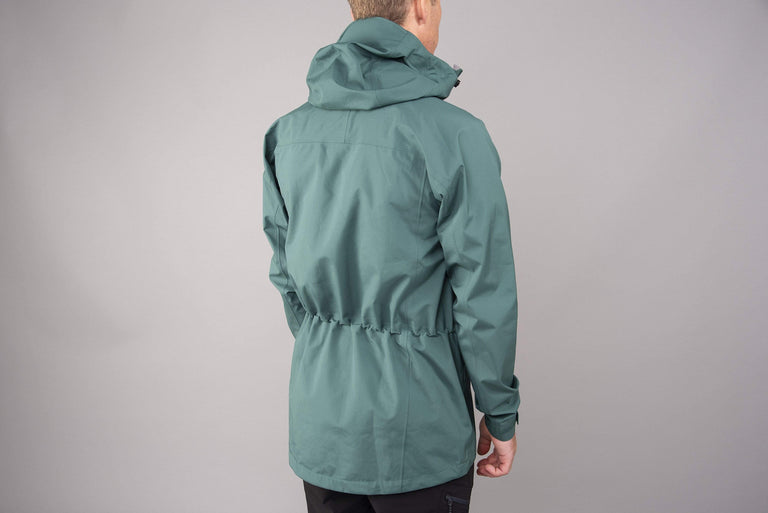 mens Alpkit fortitude waterproof jacket waist drawcord rear