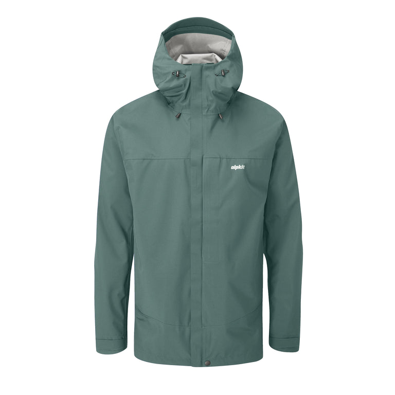 mens Alpkit fortitude waterproof jacket in forest