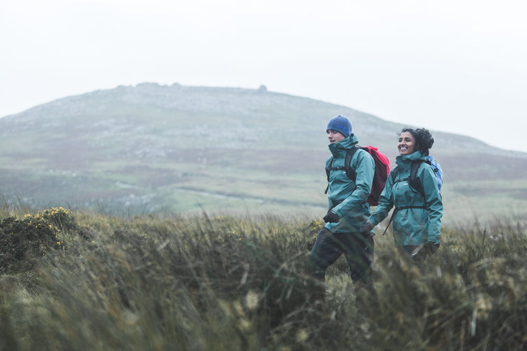 mens Alpkit fortitude waterproof jacket - action