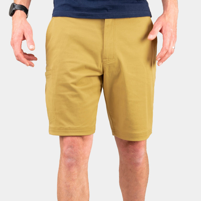 alpkit mens hauler cargo shorts in Mojave yellow