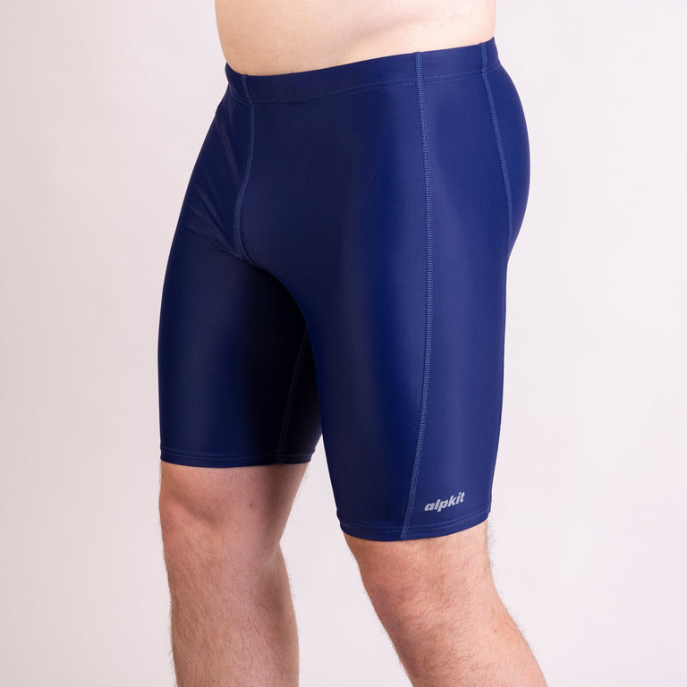 alpkit mens hythe jammer swimming shorts in outerspace blue front