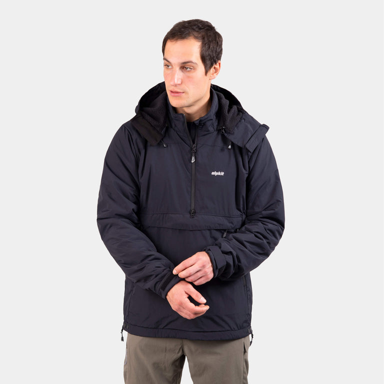 mens Alpkit jura mountain smock in black|sl