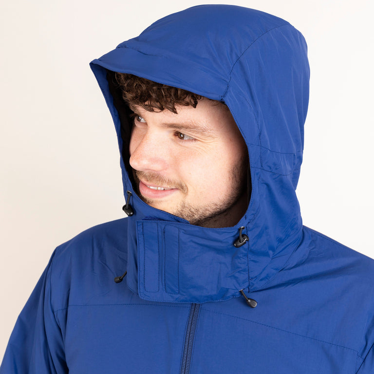 mens Alpkit jura mountain smock in nemo blue hood|bf