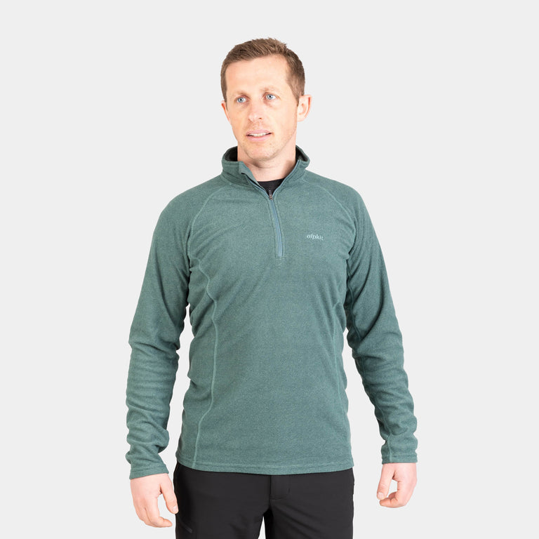 alpkit mens kelpie fleece in Stirling green 