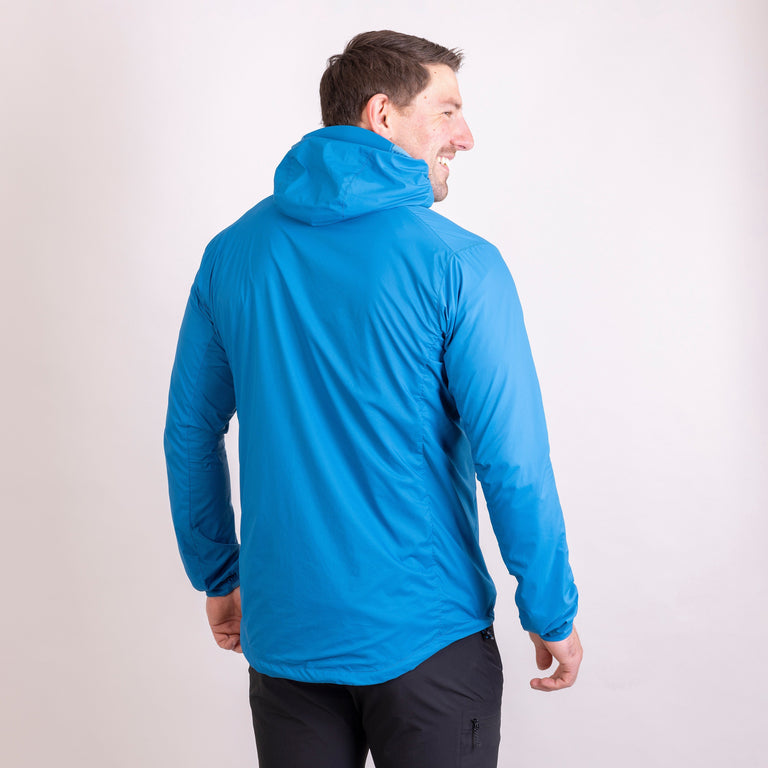 mens alpkit morphosis jacket in reef blue back