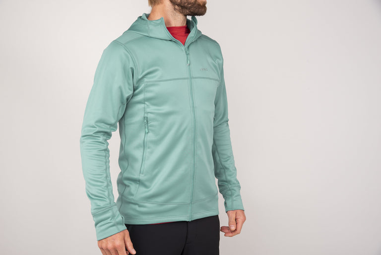 alpkit mens maya hooded fleece front
