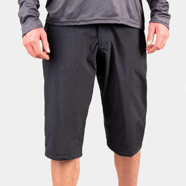 alpkit mens nimbus waterproof mountain bike shorts in black