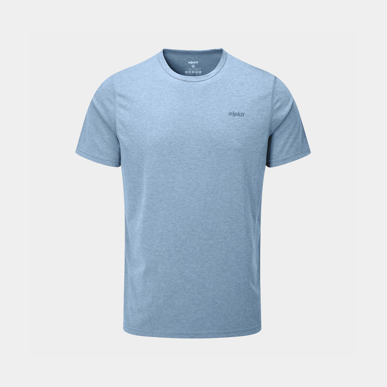 mens Alpkit picu tee in easy blue - closed