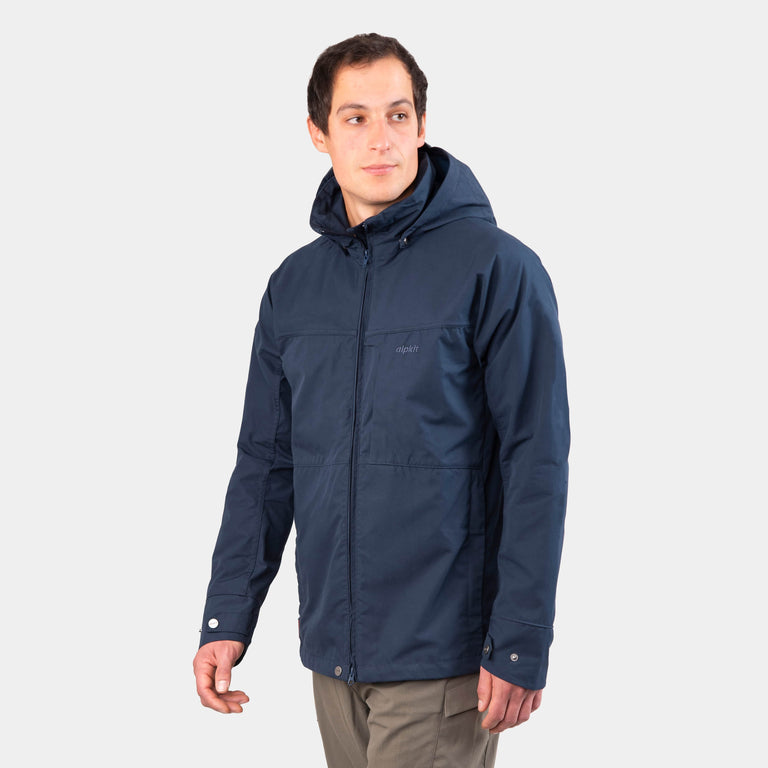 alpkit Ranger mens organic cotton ventile jacket in outer space blue