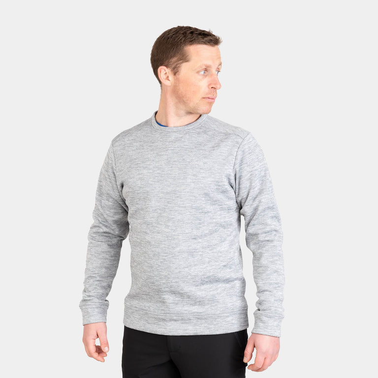 alpkit mens redpoint crew neck jumper in mercury grey|tf