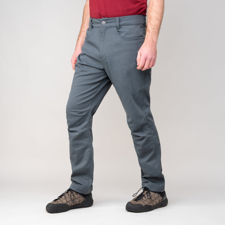 alpkit skarven mens trousers in grey front