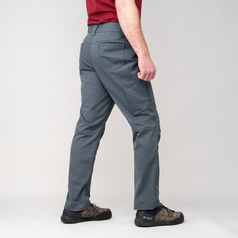 alpkit skarven mens trousers in grey rear