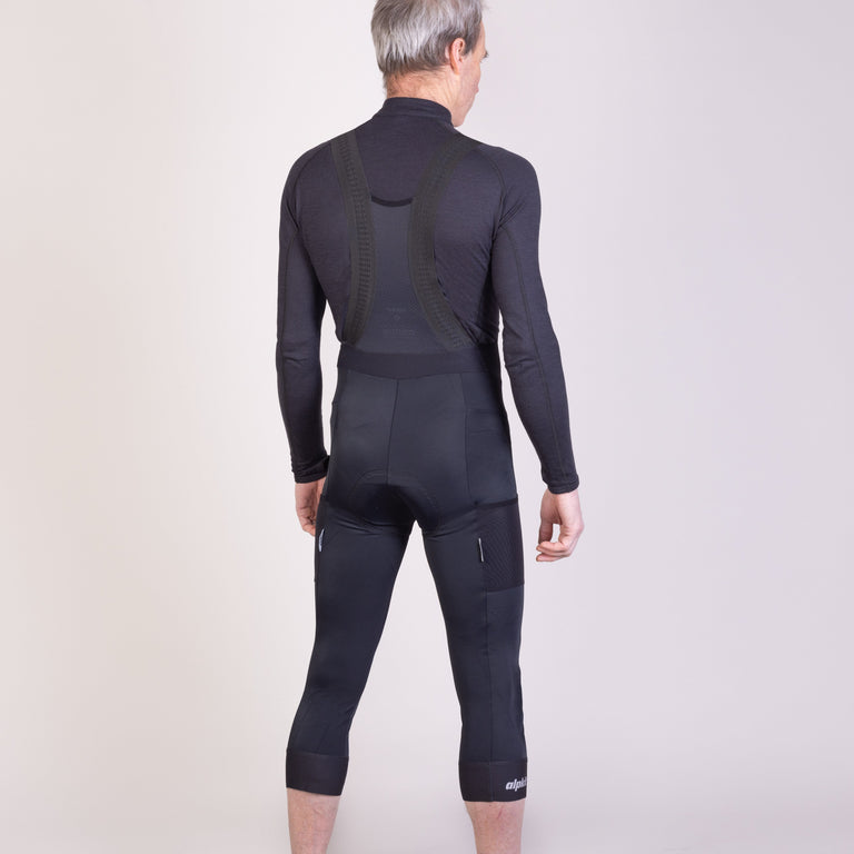 mens tour three quarter bib shorts back