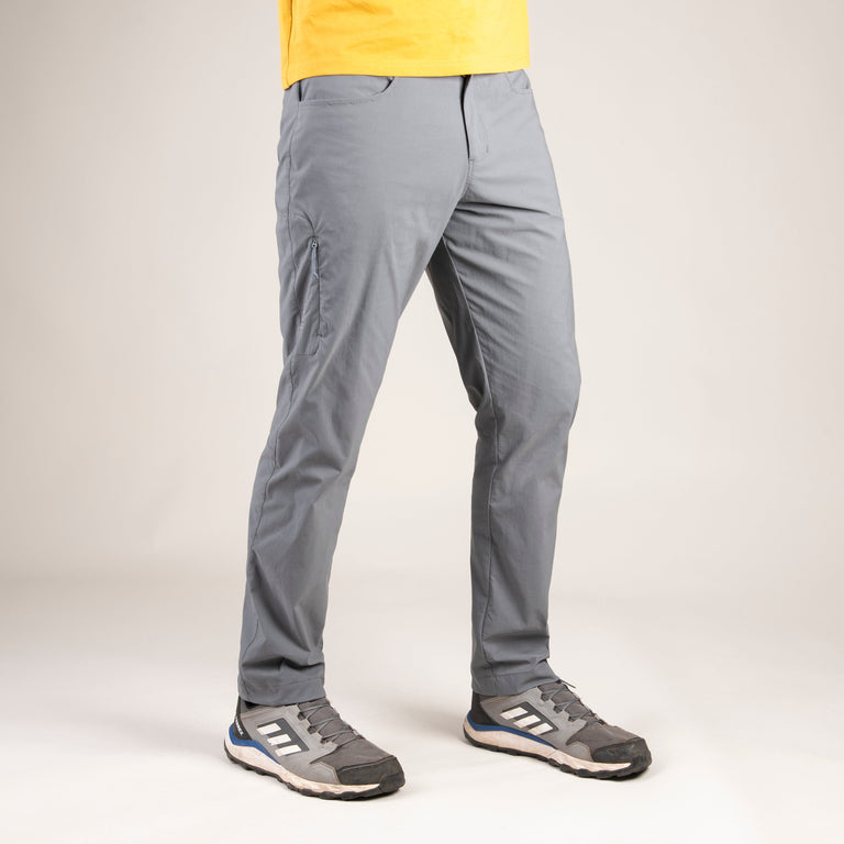 alpkit mens teleki pants in steel grey front|pm