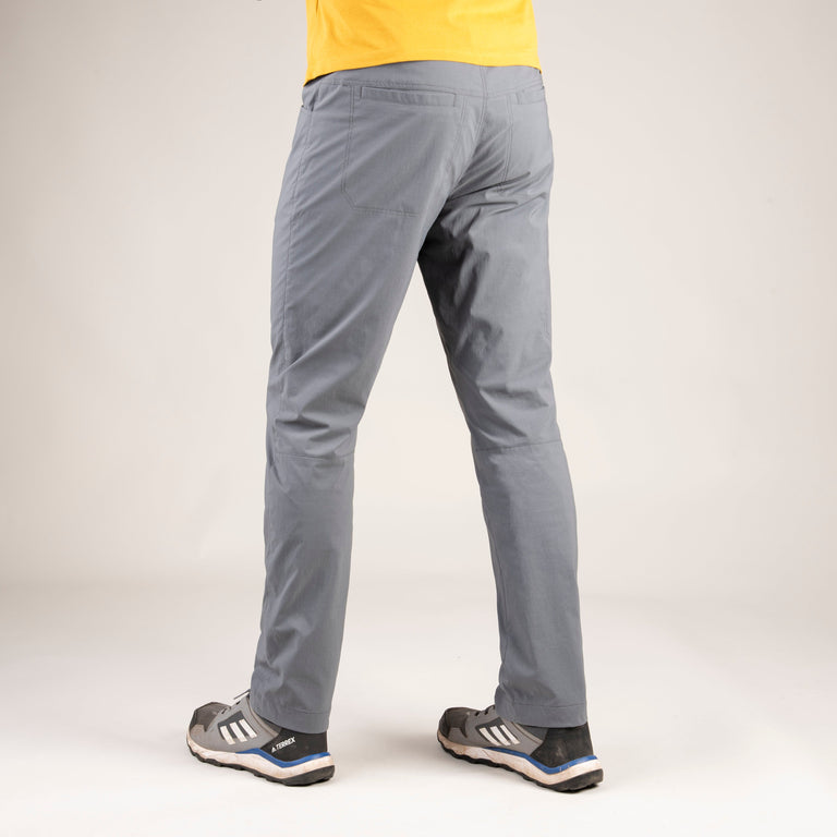 alpkit mens teleki pants in steel grey back|pm