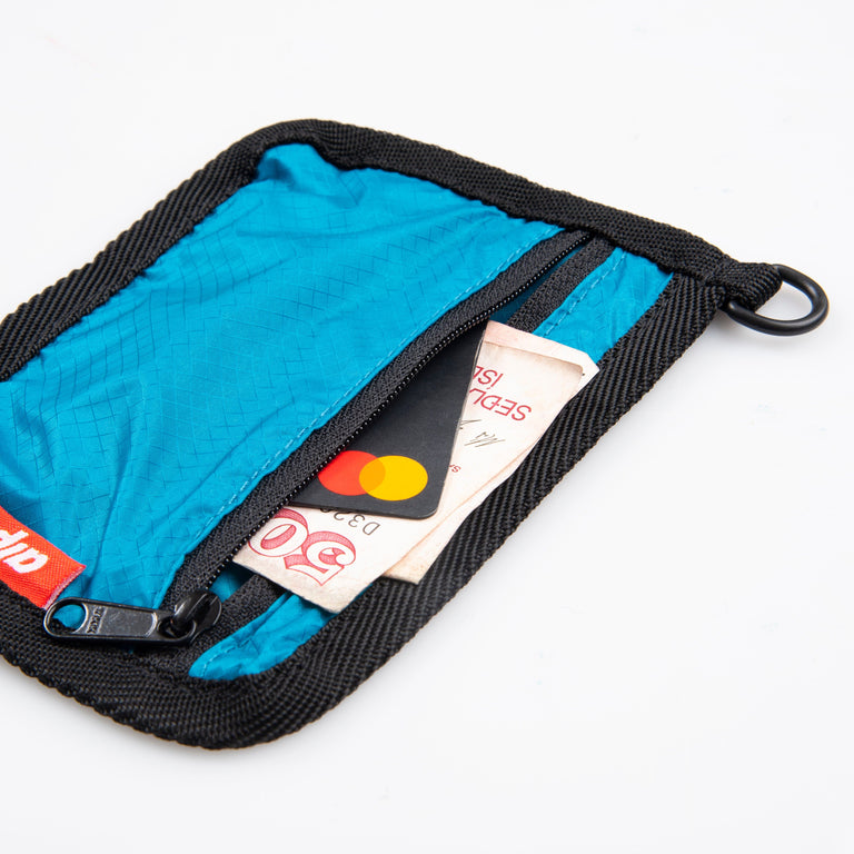 alpkit mission zipped accessory bag small in blue detail