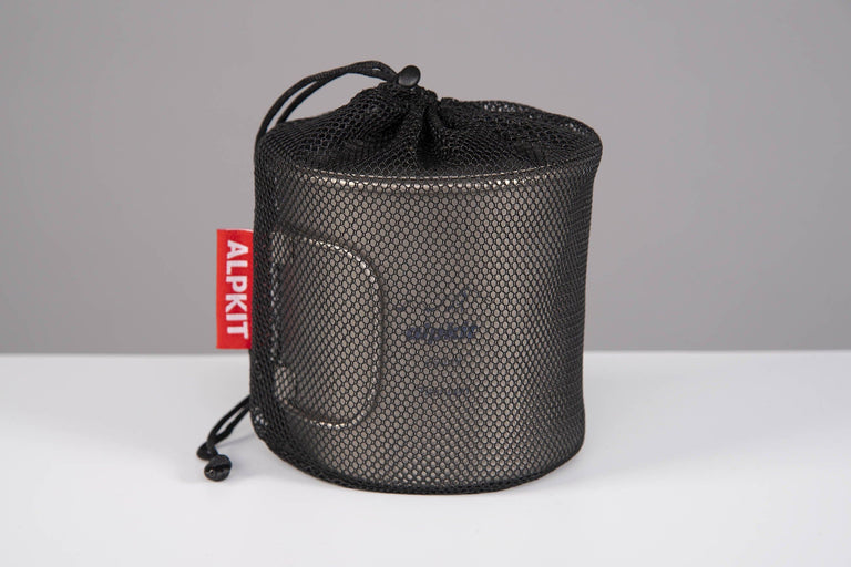 mytimug 650 titanium camping mug in drawstring bag