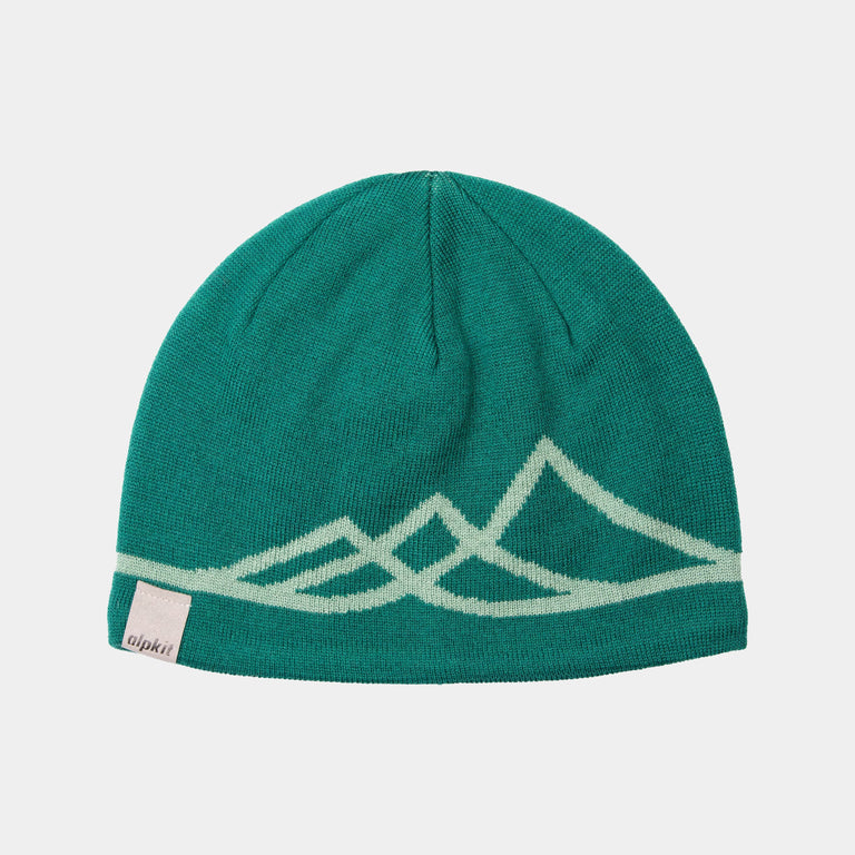 alpkit Norden beanie in forest green - closed