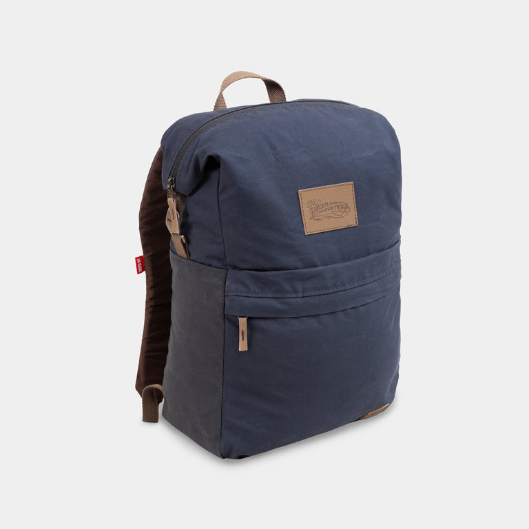 alpkit palm backpack in navy blue - closed