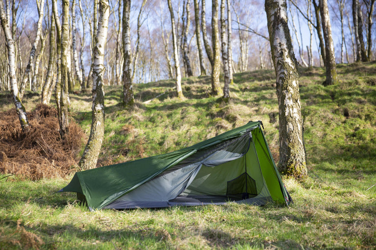 Alpkit polestar in kelp pitched