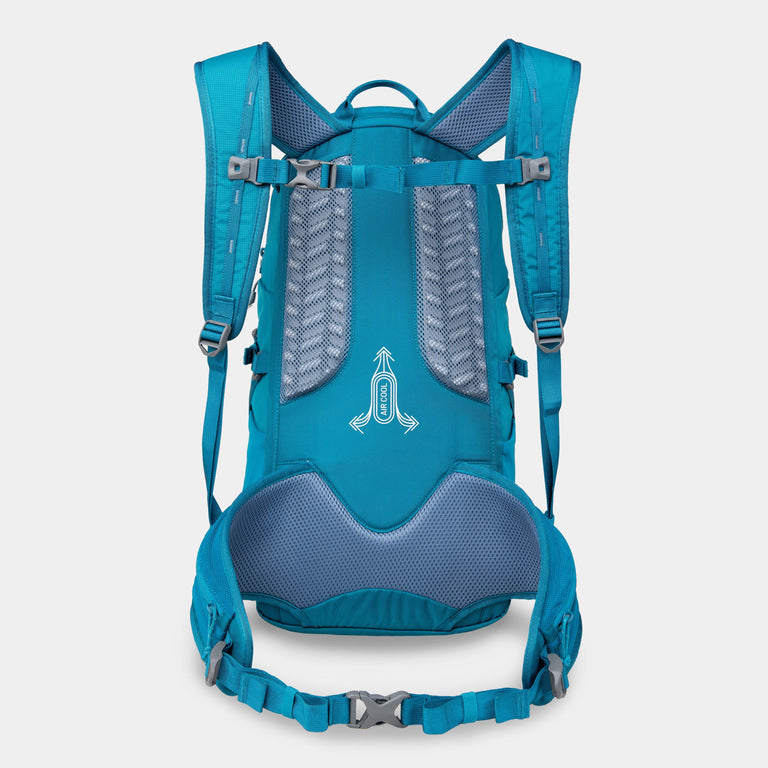 Alpkit presta 25l pack in teal blue back