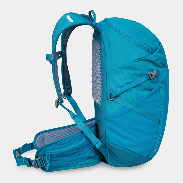 Alpkit presta 25l pack in teal blue side