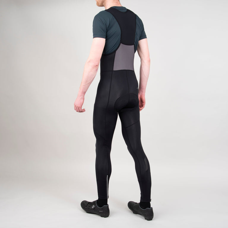 alpkit mens rhythm four season bib tights in black back 