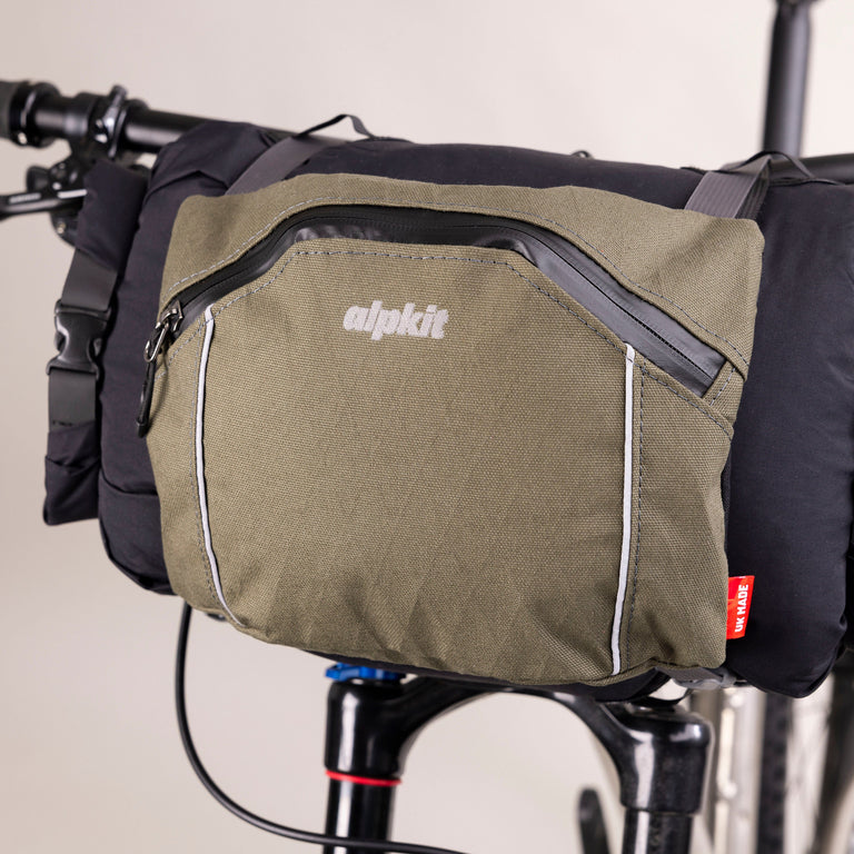 alpkit roo pouch in olive green front